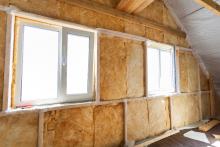 new insulation new windows inside home