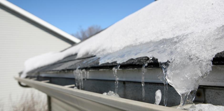 Ice Dam on Home