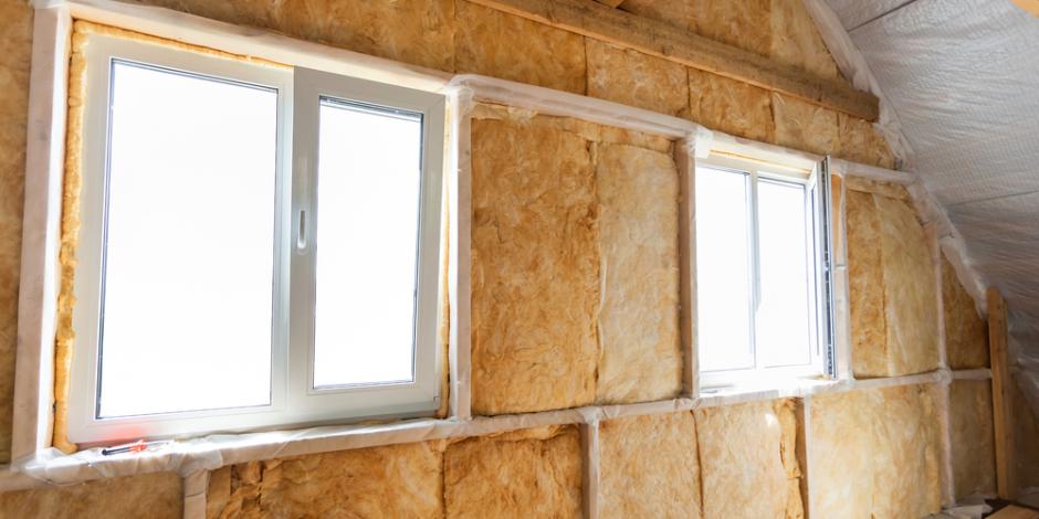 new insulation new windows inside home